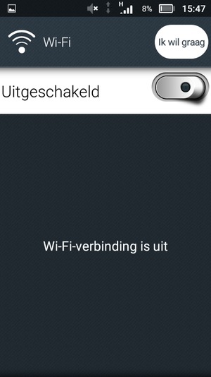 Schakel Wi-Fi in