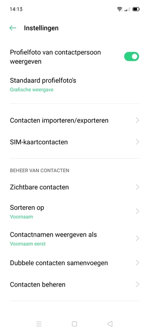 Selecteer SIM-kaartcontacten