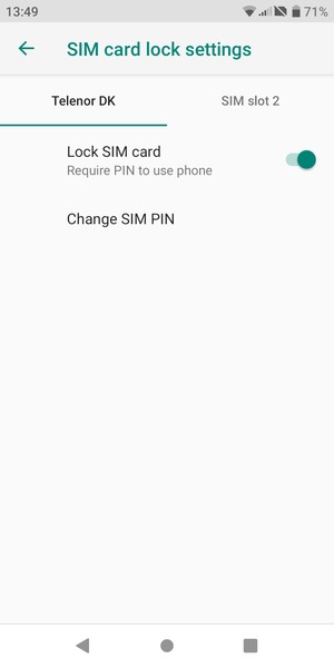 Select manx telecom and Change SIM PIN
