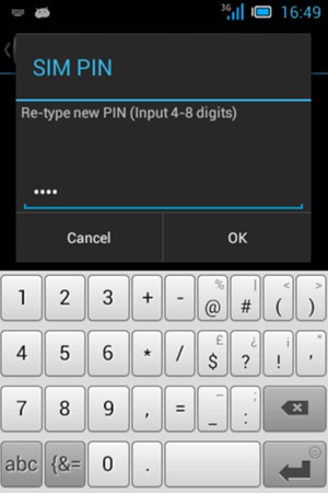 Confirm your New PIN and select OK