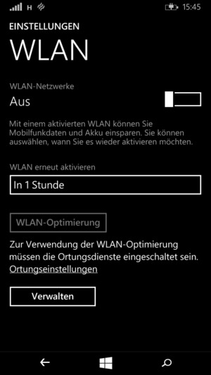 Schalten Sie WLAN-Netzwerke ein