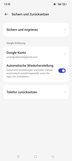 Wählen Sie Google-Konto