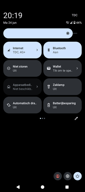 Schakel  Bluetooth uit