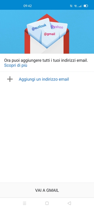 Seleziona Aggiungi un indirizzo email