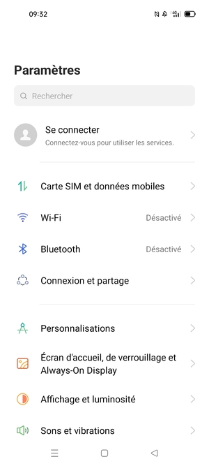 Sélectionnez Wi-Fi