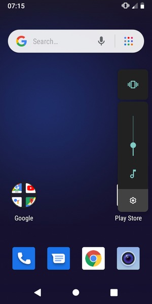 Select Vibrate to change to mute mode