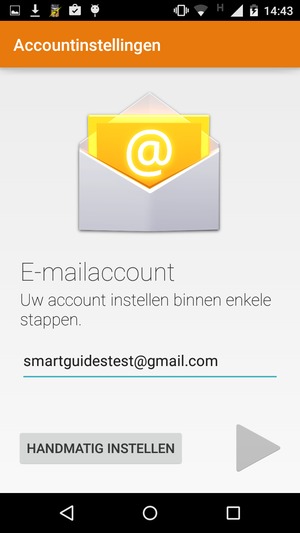 Voer uw e-mailadres in en selecteer VOLGENDE