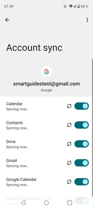 Your contacts from Google will now be synced to your Realme