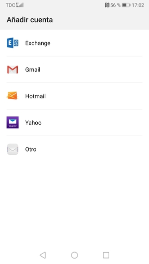 Seleccione Hotmail