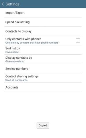 Your contacts will be saved to your Google account and saved to your tablet the next time Google is synced.