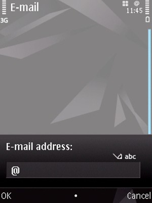 Enter your Gmail or Hotmail address and select OK