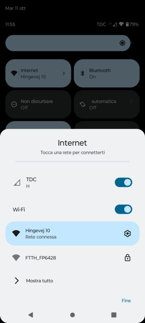 Disattiva Wi-Fi