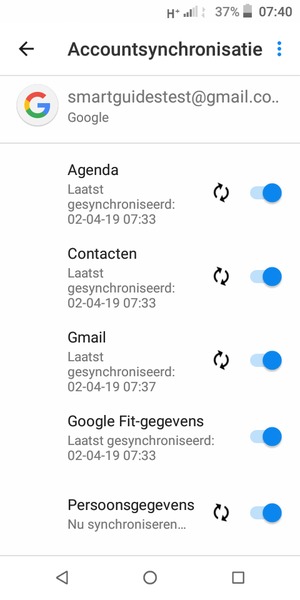 Uw contactpersonen van Google worden nu gesynchroniseerd met uw Alcatel