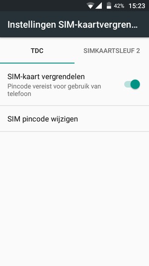 Selecteer Digicel en SIM pincode wijzigen