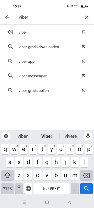 Voer de app-naam in en selecteer Zoeken