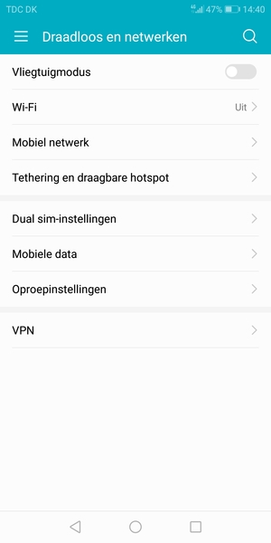 Selecteer Tethering en draagbare hotspot