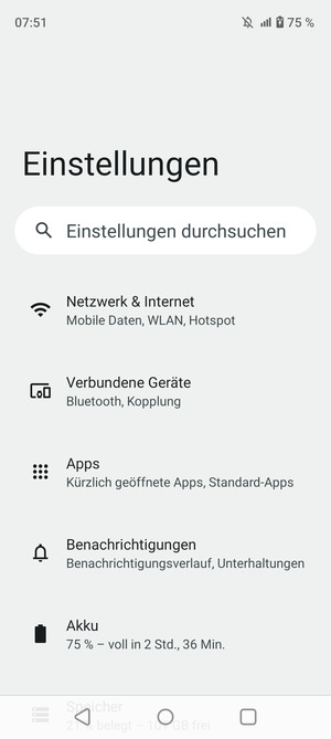 Wählen Sie Netzwerk & Internet