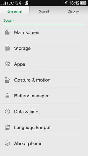 Scroll to and select Battery manager