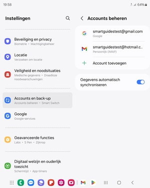 Selecteer uw Google-account