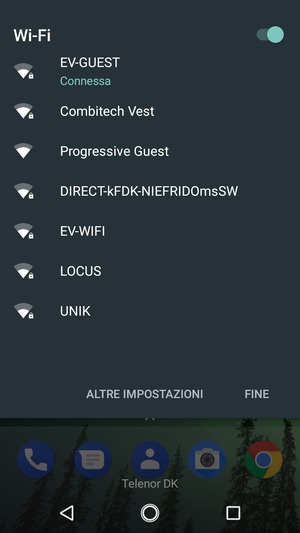 Disattiva Wi-Fi