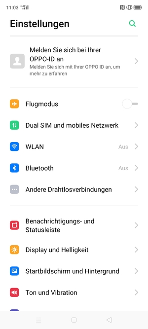 Wählen Sie Dual SIM und mobiles Netzwerk