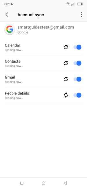 Your contacts from Google will now be synced to your Itel
