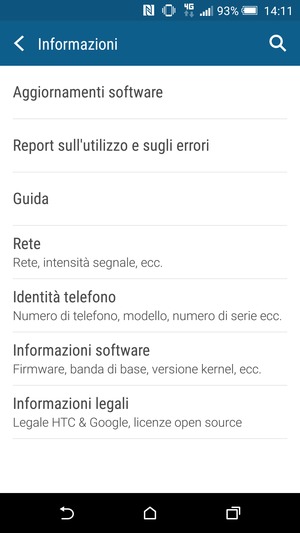 Seleziona Aggiornamenti software