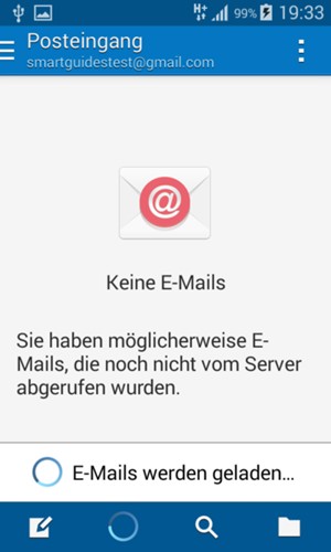 Ihr Gmail/Hotmail Konto ist einsatzbereit