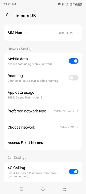 To change network if network problems occur, scroll to and select Choose network