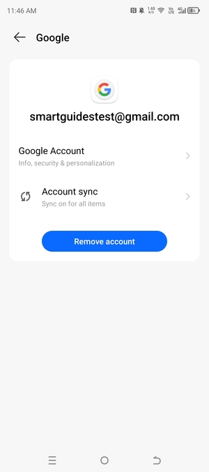 Select Account sync