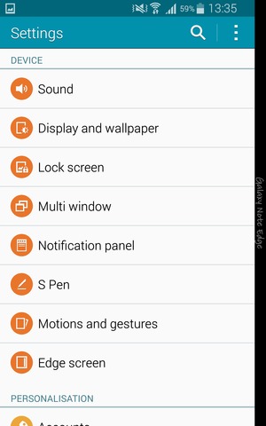 To activate your screen lock, go to the Settings menu and select Lock screen