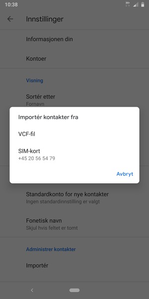 Velg SIM-kort