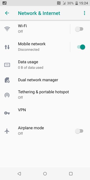 Select Tethering and portable hotspot
