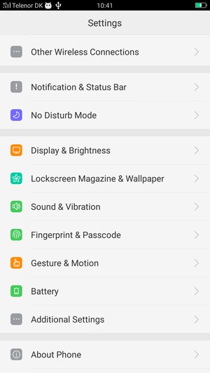 To activate your screen lock, go to the Settings menu and select Fingerprint & Passcode