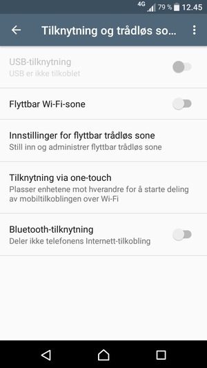 Slå på Flyttbar Wi-Fi-sone