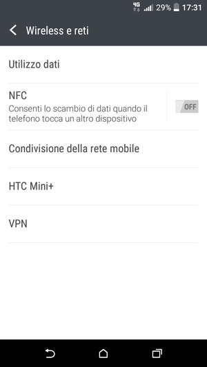 Seleziona Condivisione della rete mobile