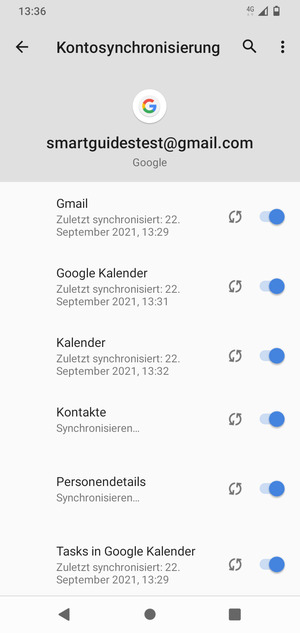 Ihre Daten werden synchronisiert