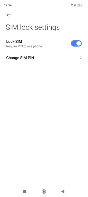 Select Change SIM PIN