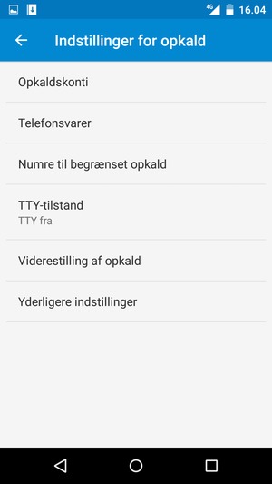 Vælg Telefonsvarer