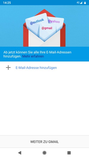 Wählen Sie E-Mail-Adresse hinzufügen