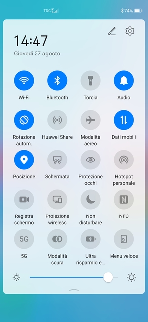 Disattiva Wi-Fi e Bluetooth