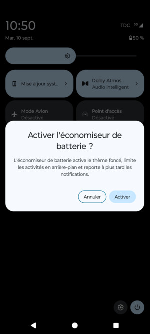 Sélectionnez Activer