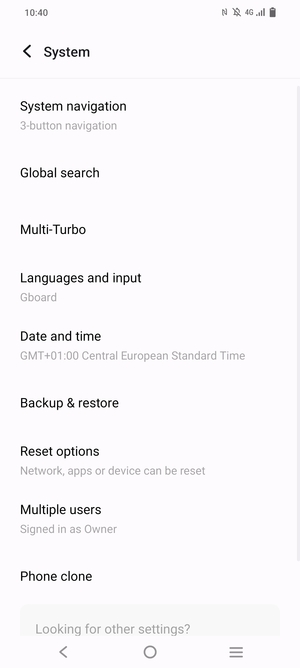 Select Backup & restore