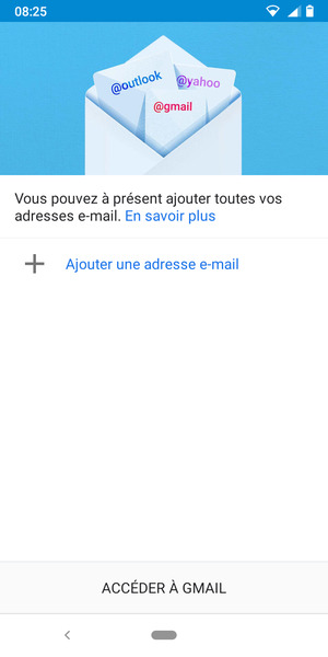 Sélectionnez Ajouter une adresse e-mail