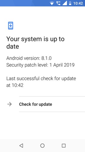 Select Check for update