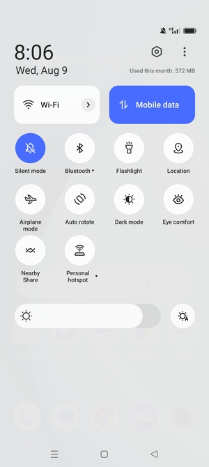 Select Silent mode to change to sound mode again