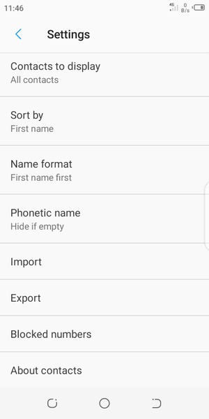 Scroll to and select Import