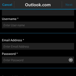 Enter your Hotmail information and select Next