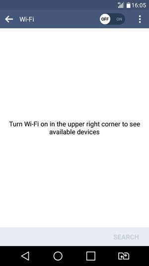 Turn on Wi-Fi