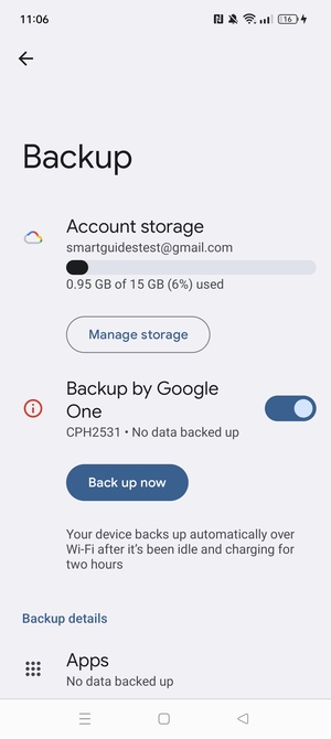 Select Account storage